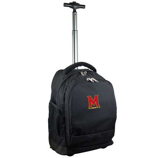 CLMDL780-BK: NCAA Maryland Terrapins Wheeled Premium Backpack
